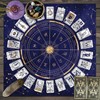 12 Zodiac Tarot Card Tablecloth for Readings – Foldable Card