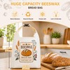 Fruzmzk Removable Beeswax Bread Bag for Homemade Sourdough, Reusable