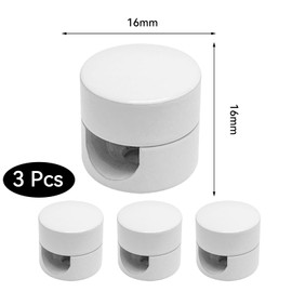 Pack of 3 monkey swings, white monkey swing, monkey swing lamp, aluminium wall and ceiling pins, two-piece wall and ceiling pins, white, surface-mounted cable holder for lamp DIY with screws and