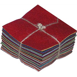 National Nonwovens 100% Wool Felt Homespun Charm Pack