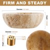 Koville Turkish Natural Travertine Incense Holder, Incense Holders for Sticks,
