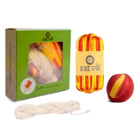SATVIK Combo of Pooja Kalawa Set - 100% Pure Multicolor Silk Moli & Cotton Jaenu, 2 Pcs Assorted Sacred Threads for Hindu Puja Rituals