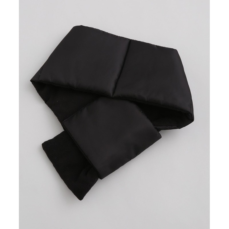 Nano Universe Quilted Muffler with Padded, Black