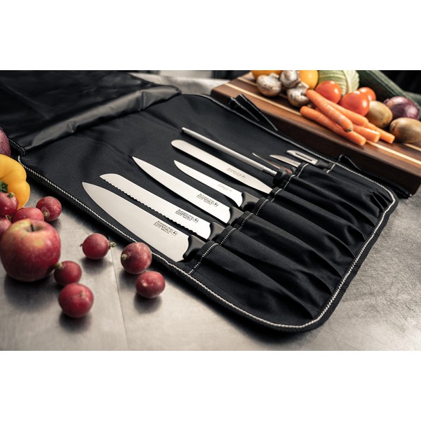 Rockingham Forge Essentials 8007 Range Lightweight Stainless Steel 6” Filleting Knife with Black Handle, Individually Carded