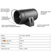 Dpofirs Inline Duct Ventilation Fan Vent Blower, Exhaust Fan High