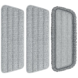 Bluearks 3Pcs Spray Mop Pad,Compatible with Swiffer Power Mop and Bona Mop, 16 * 5.5’’ Size Spray Mop Pads Refills,Wet Dry Use for Any Floor Types Reusable Machine Washable Cleaning Mop Refills