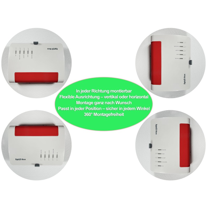 Decoralin Wall Mount Compatible with Fritz!Box 7590, 7590 AX, 5590,
