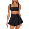 OZICERD Two Piece Tennis Skirt Sets for Women 2 Piece
