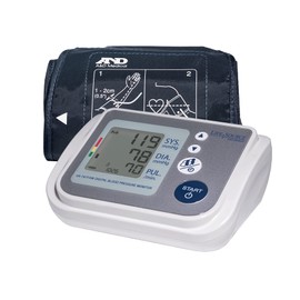 A&D Medical LifeSource PREMIUM Blood Pressure Machine with Wide Range Upper Arm Cuff(22-42 cm/8.6-16.5") Multi-User Home BP Monitor, One Click Operation w/Easy To Read Precise Illuminated Readings