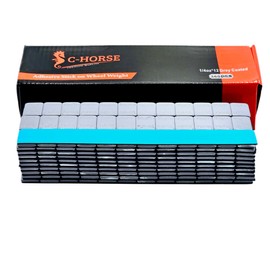 C-HORSE 2160 Pcs, 0.25 oz 1/4 oz, Grey Adhesive Stick On Wheel Weights, Blue Adhesive Easy Peel Tape (0.25 Oz, Grey, 6 Boxes, 2160 Pcs) Wheel Weights Stick On Wheels