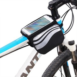 K-S-Trade Qualitativ & Innovativ Rahmentasche Fahrrad-Halterung Für HMD Fusion Rahmenhalterung Fahrrad Handyhalterung Fahrradtasche Handy Smartphone