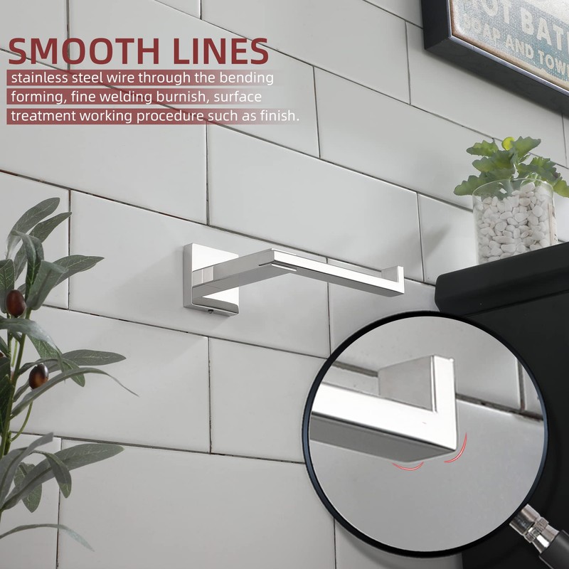KOKOSIRI Chrome Toilet Paper Holder for Kitchen Bathroom Washroom Toilet