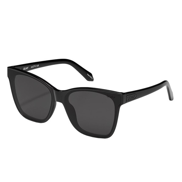 Quay Square Sunglasses, Black, Extra Large