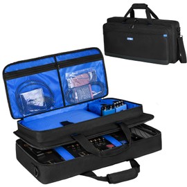 Carrying Bag Compatible with Boss ME-90/GT-1000/GX-100/ME-80 Guitar Multi effects Pedal,Guitar Pedal Board Case with Multiple Pockets for Guitar Cable & Accessories(23.6 x 3.5 x 11.4 in)Bag Only