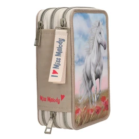 Depesche Miss Melody 13341 Triple Pencil Case Poppy Sand