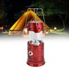 LED Solar Camping Light 18650 Battery USB Rechargeable Camping Light