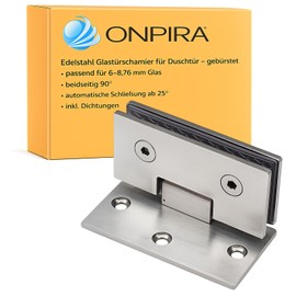 Stainless Steel 6 mm 8 mm Glass Door Hinge Shower Door Fitting