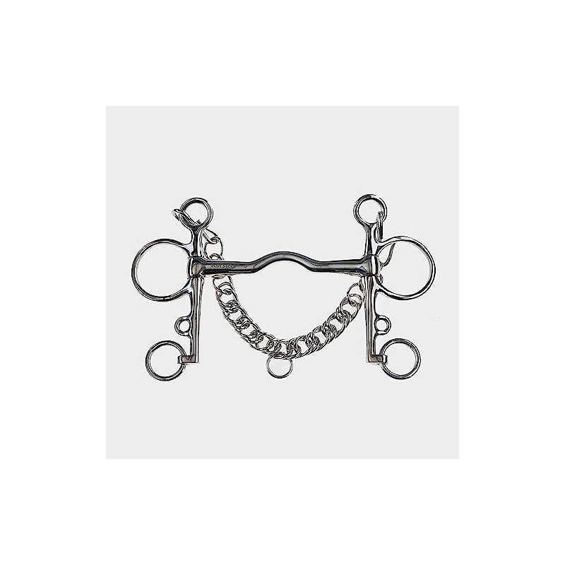 Korsteel Stainless Steel Cambridge Mouth Pelham Bit, 5.5"