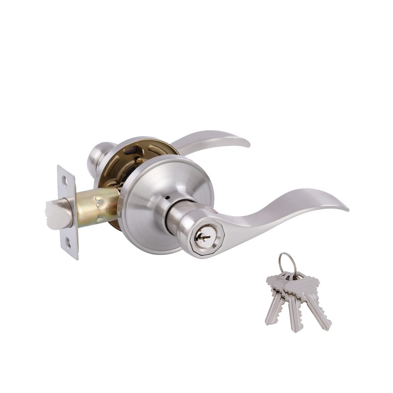 GITRANG Door Levers Interior Keyed Difference Entry Front/Bedroom Door Handles