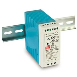 COMMFRONT 12V/40W DIN-Rail Power Supply; Input: 110-240VAC 50/60Hz; Output: 12VDC/3.33A