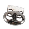 30pcs Metal Cord Lock End Toggle Double Hole Spring Stopper