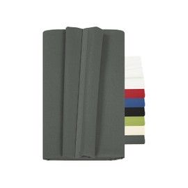 npluseins Sheet without elastic – 100% cotton – approx. 150 x 250 cm 701.887, anthracite