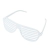 Fun Express White Shutter Shades Novelty Sunglasses - Party Apparel