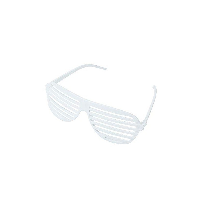 Fun Express White Shutter Shades Novelty Sunglasses - Party Apparel
