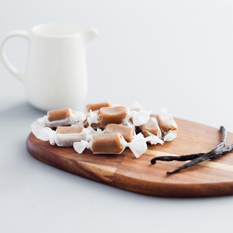 Taras Gourmet Vanilla Caramels | All Natural Candy | Creamy