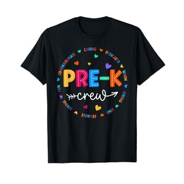 Pre-K Crew Back To School Pre-K Teacher Student First Day T-Shirt