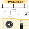Oroonoko 72inch Industrial Pipe Clothes Garment Rack Ceiling Mount For