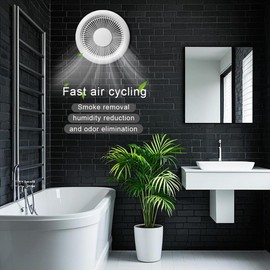 YUDEBAO exhaust fan ceiling wall window mount low noise powerful ventilation energy saving mosquito proof 59 CFM bathroom kitchen laundry garage inline duct air industrial (4-inch)