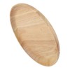 Round Wood Tea Tray Sushi Snacks Fruits Serving Plate Dish