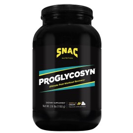 SNAC Proglycosyn Powder Supplement - Ultimate Post Workout Recovery Formula for Men and Women, Whey Protein for Muscle Growth, Glycogen Replenishment, Supports Lean Muscle, Vanilla Cream, 2.6 Pounds
