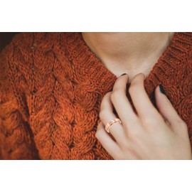 WLPCIV Stainless Steel Spinner Ring for Women Men Fidget Band Rings for Anxiety Cubic Zirconia Stones Stress Relieving Wedding Promise Rings, Rose Gold Size 6