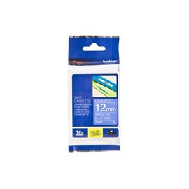 Brother TZe-535 Labelling Tape Cassette, White on Blue, 12 mm (W) x 8 m (L), Laminated, Brother Genuine Supplies