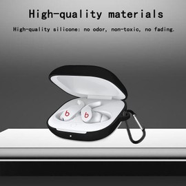 YAODLE Case Compatible with Beats Fit Pro Protective Case, Shockproof Soft Case, with Carabiner, Anti-Fingerprint, Anti-Abrasion (Blue)