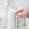 Acrylic Makeup Cotton Round Holder, Luxspire Clear Diamond Pattern Cotton