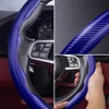 Bamyli Car Steering Wheel Cover,2Pcs Universal Carbon Fiber Anti-skid Segmented