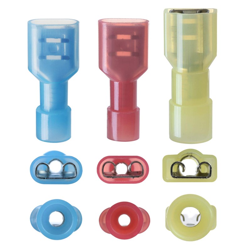 330 Pcs XHF Mix Nylon Female Male Spade Connectors 22-10