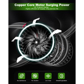 SCITOO Front HVAC Heater Blower Motor with Fan Cage Fit for Volvo for VHD 01-09,for Volvo for VN 98 99 04,for Volvo for VNL 00-09,for Volvo for VNM 00-09,for Volvo for VT 06-09 Replace 3946686