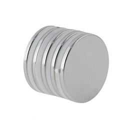 Good-L Neodymium Magnets, Round Shape, Commercial Use, Diameter 1.0 inches (25 mm), Thickness 0.08 inches (2 mm) / 4 Pieces