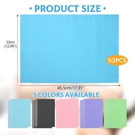 BAMTTOO Disposable Dental Bibs 13"x18" 50pcs 3 Ply Tattoo Bib Sheet for Patients Dentist Tray Cover Tattoo Table Cloth Supplies (50pcs Blue)