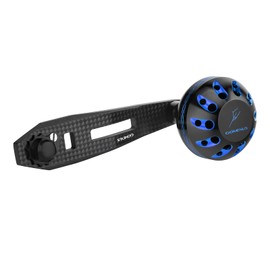 Gomexus 75, 2.4 inches (60 mm) Power Handle for Daiwa Shimano Abu Garcia Bait Reel 14 Ryoga BJ, Includes Carbon Knob 1.5 inches (38 mm)