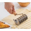 Stainless Steel Dough Lattice Roller Cutter with Cutter for Dough