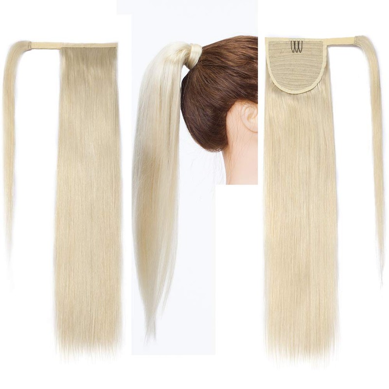 SEGO Ponytail Hair Piece, Extension Clip in Real Remy Hair