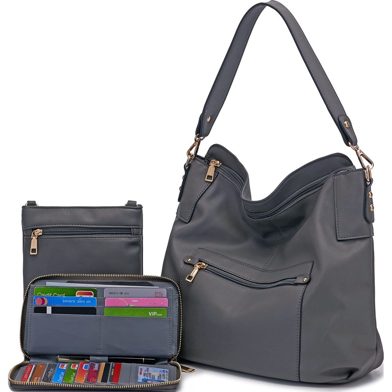 Large Crossbody Bags Ladies Shoulder Handbags Purse and Wallet Set