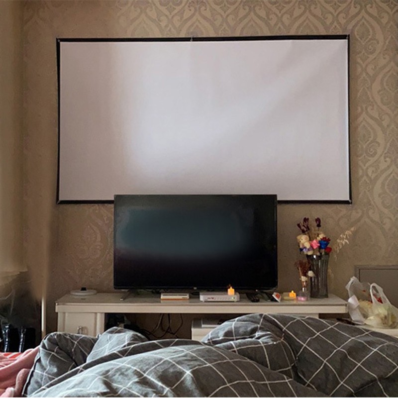 Projector Screen Portable Foldable Projection Screen for Home Theater Camping