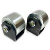 Set of 2 Weld On Trailer Tail Drag Casters, Solid