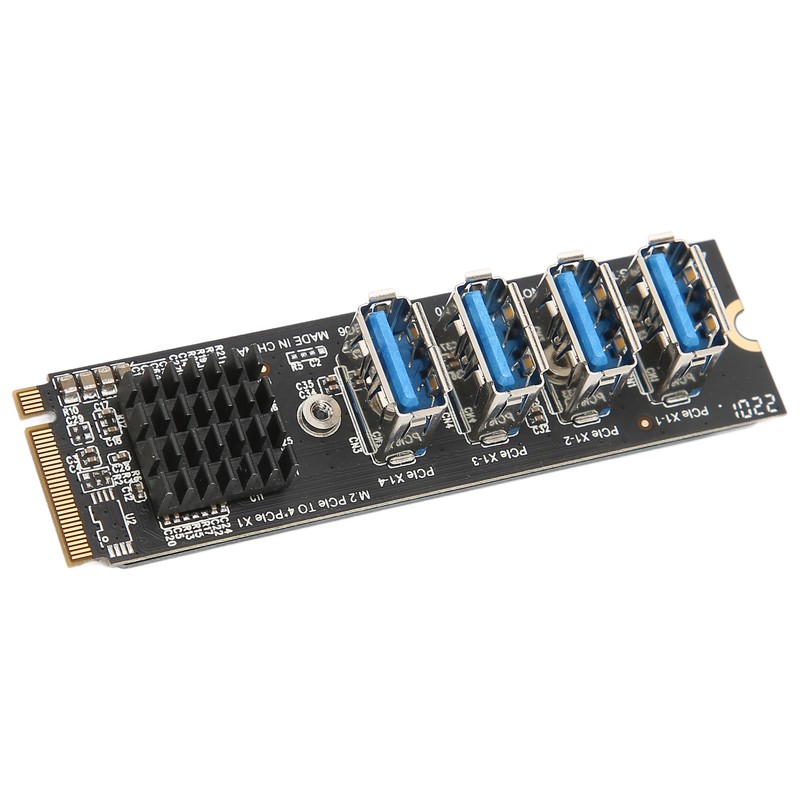 M.2 to PCIe Expansion Card PCIE 4 Ports Strong Anti